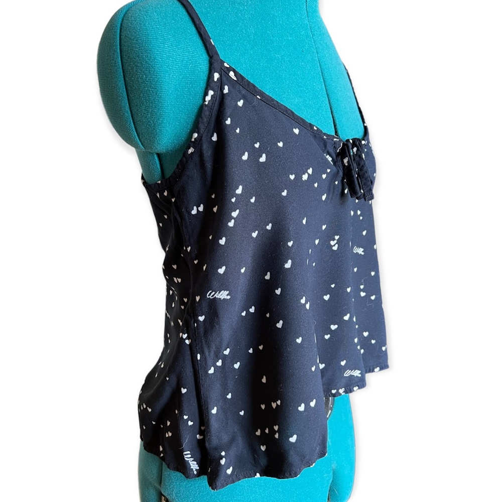 Black Wildfox Intimates Tank with Hearts